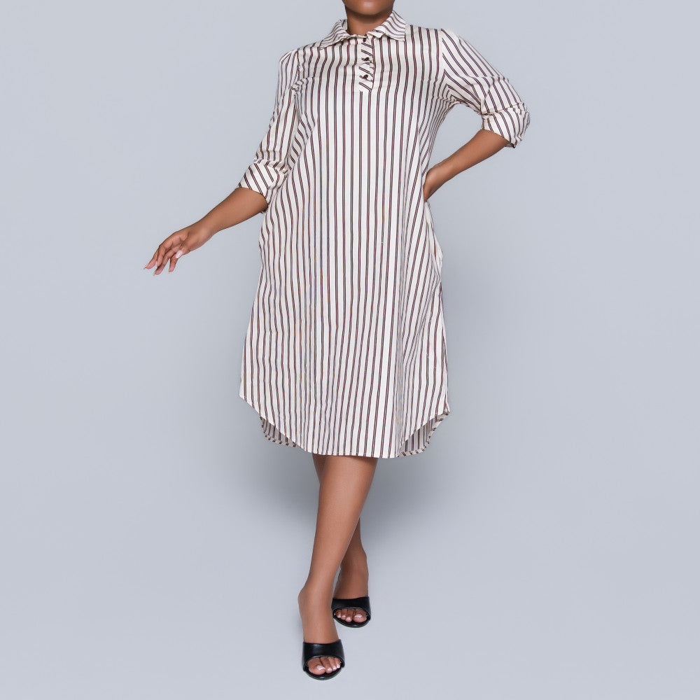 Plus Size Striped Tunic