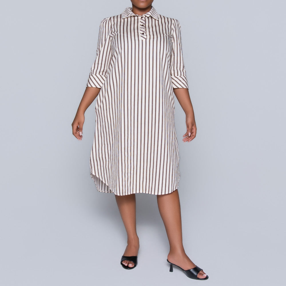 Plus Size Striped Tunic