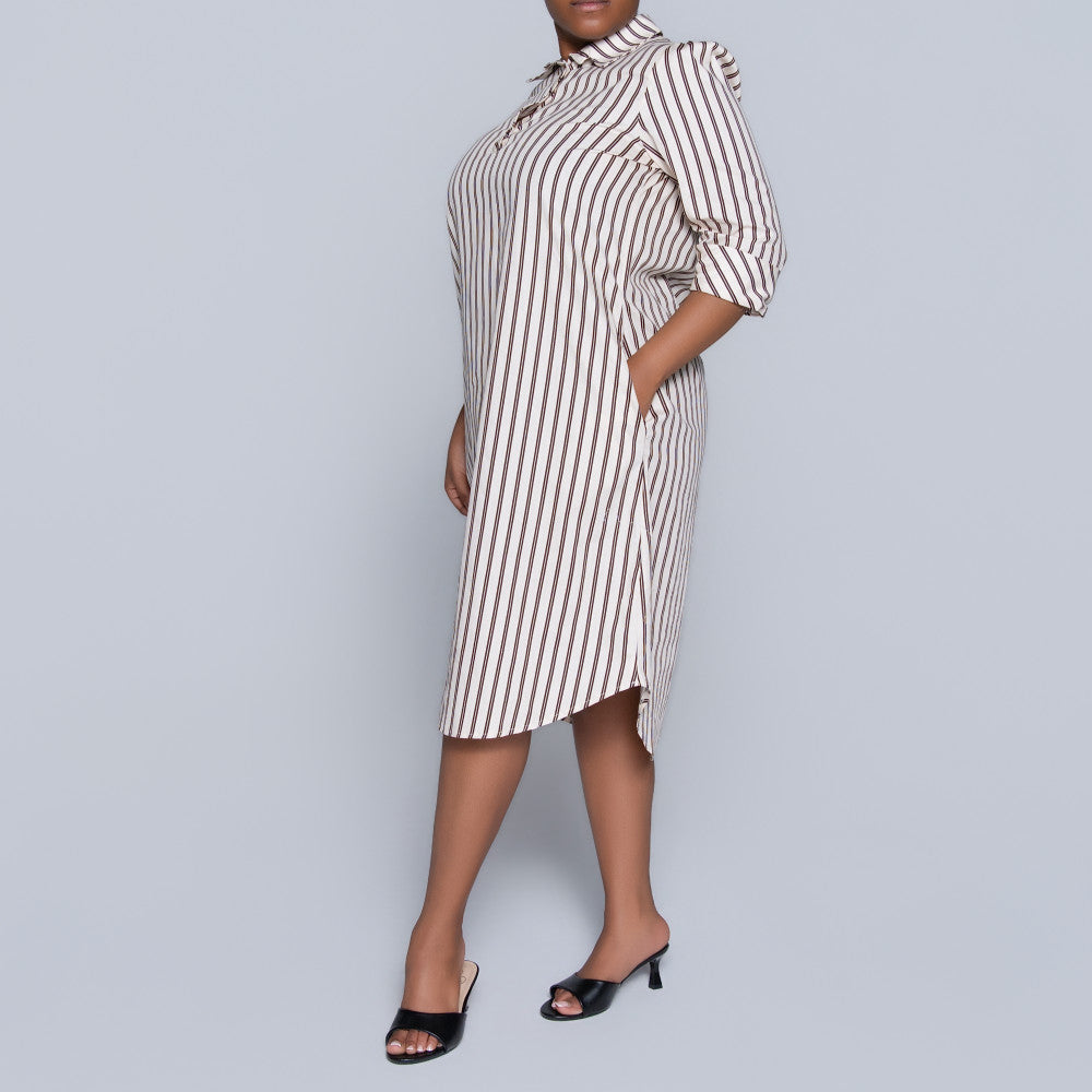 Plus Size Striped Tunic