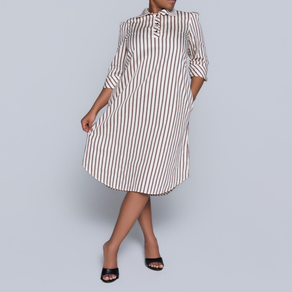 Plus Size Striped Tunic