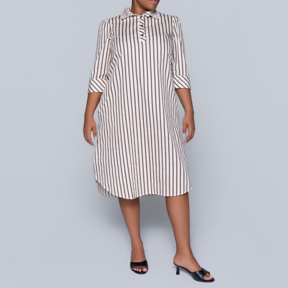 Plus Size Striped Tunic