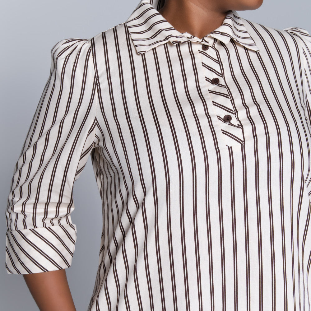 Plus Size Striped Tunic