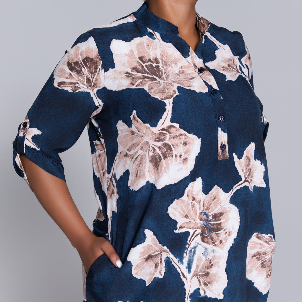 Plus Size Printed Tunic