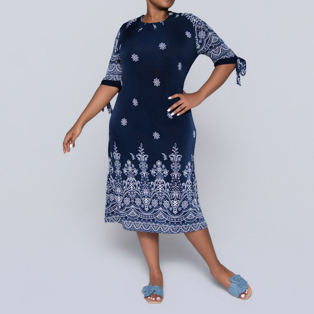Plus Size Printed Tunic