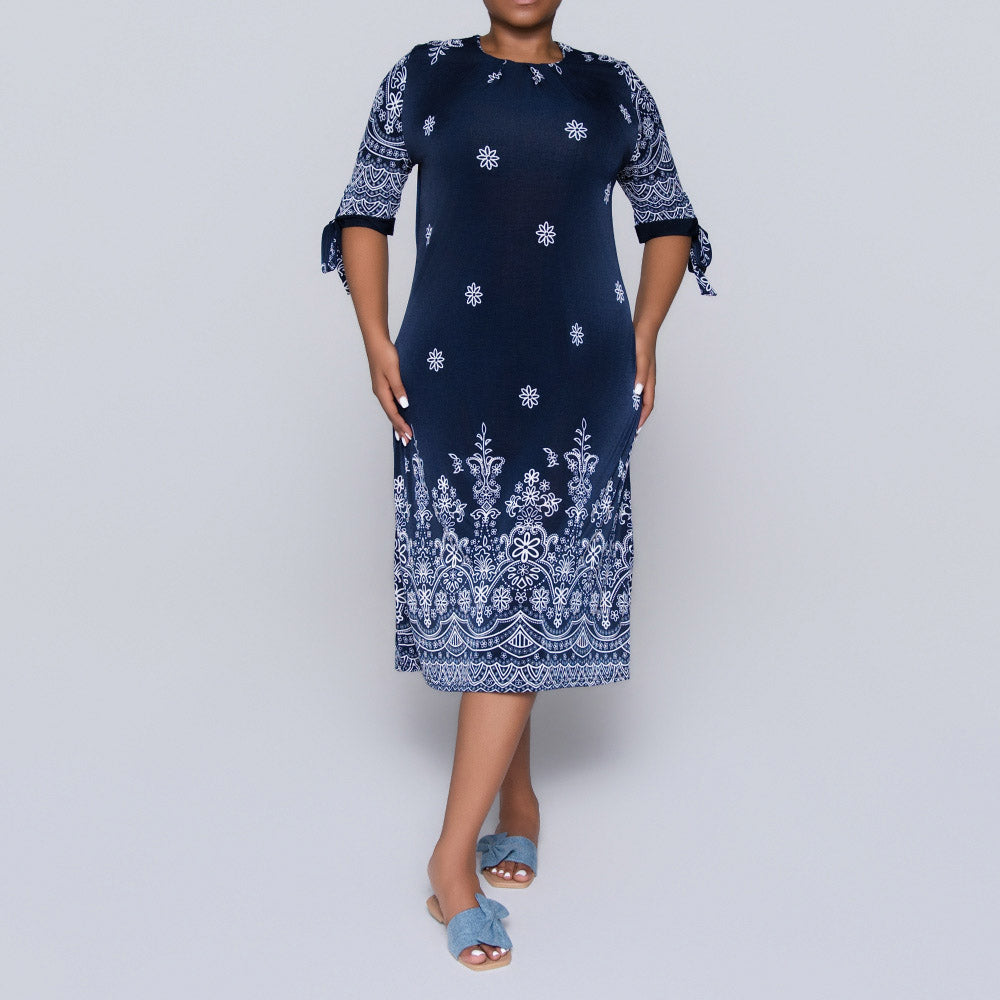 Plus Size Printed Tunic