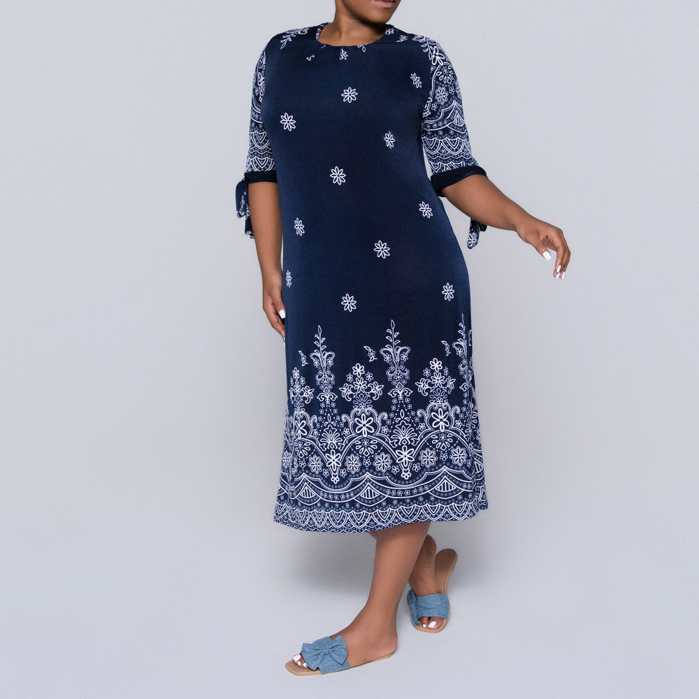 Plus Size Printed Tunic