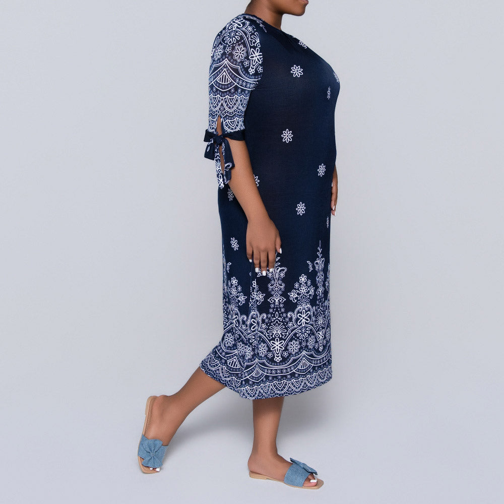 Plus Size Printed Tunic