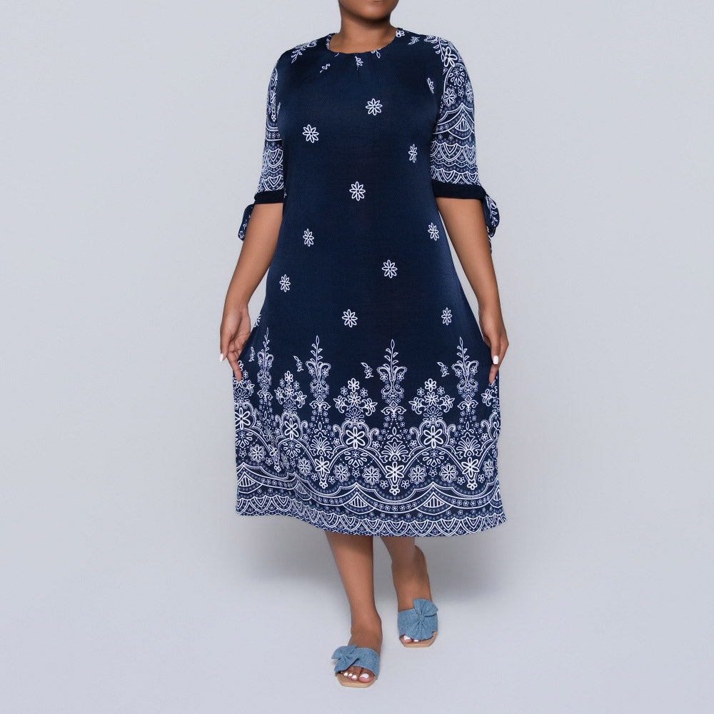 Plus Size Printed Tunic