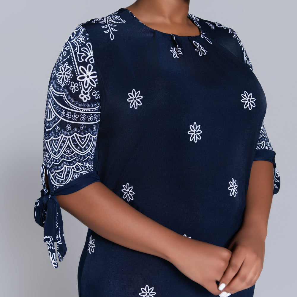 Plus Size Printed Tunic