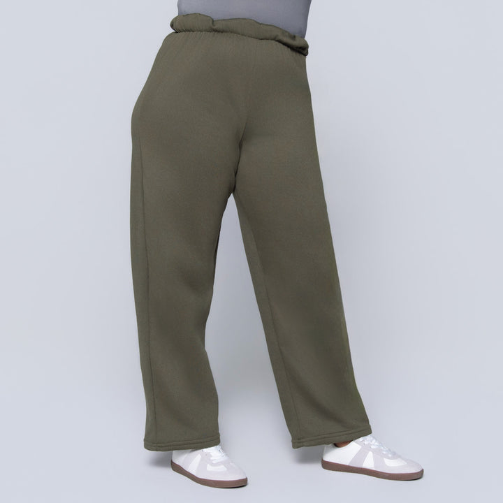Plus Size Olive Track Pants