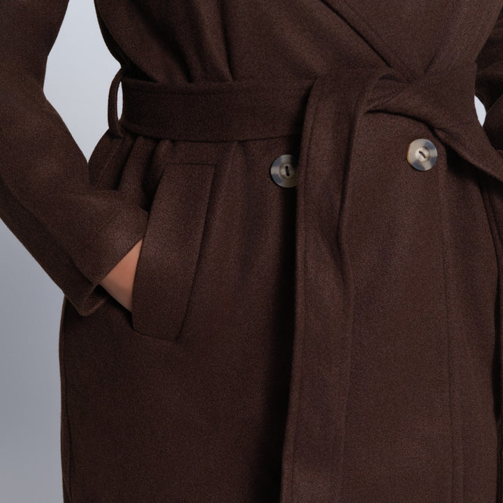 Choc Plus Size Melton Jacket