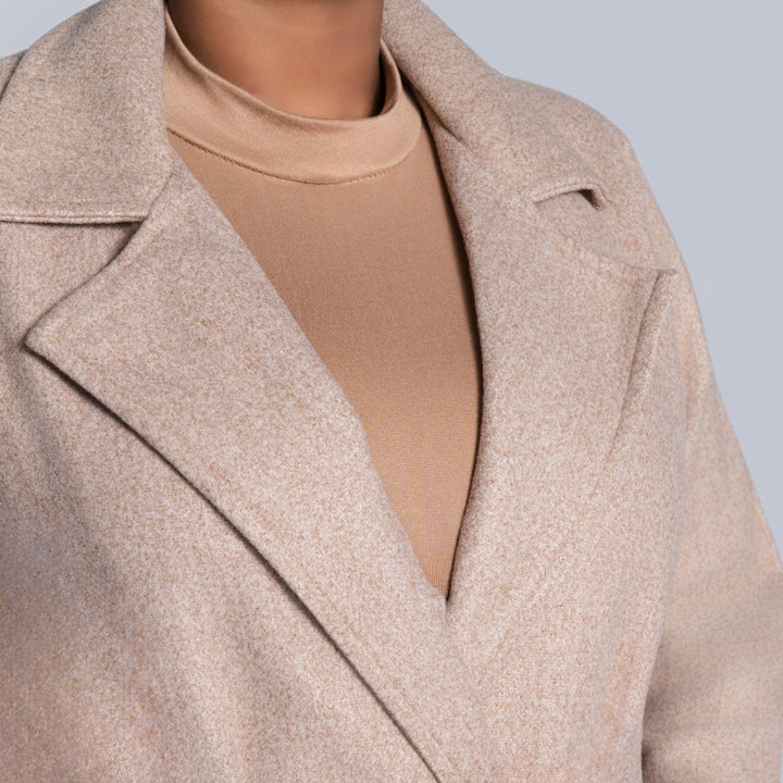 Stone Plus Size Melton Jacket