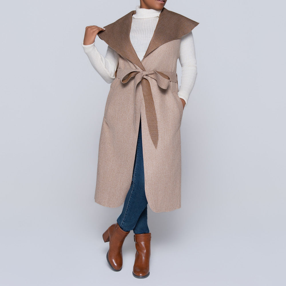 Stone Plus Size Melton Jacket