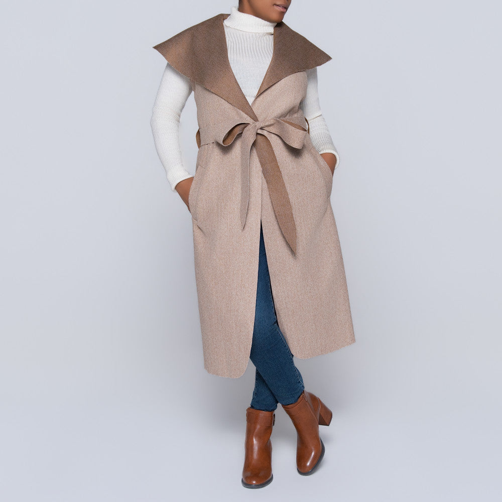 Stone Plus Size Melton Jacket