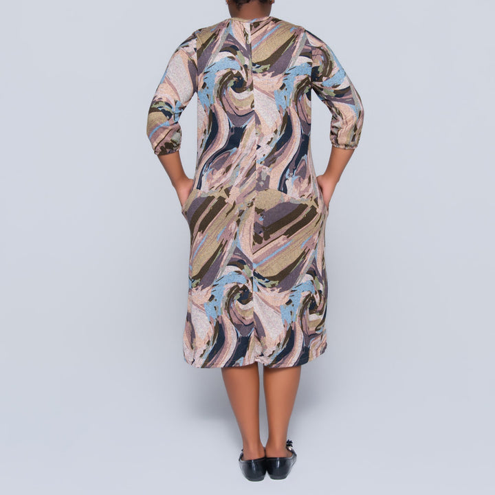 Plus Size Printed Jersey Knit Tunic