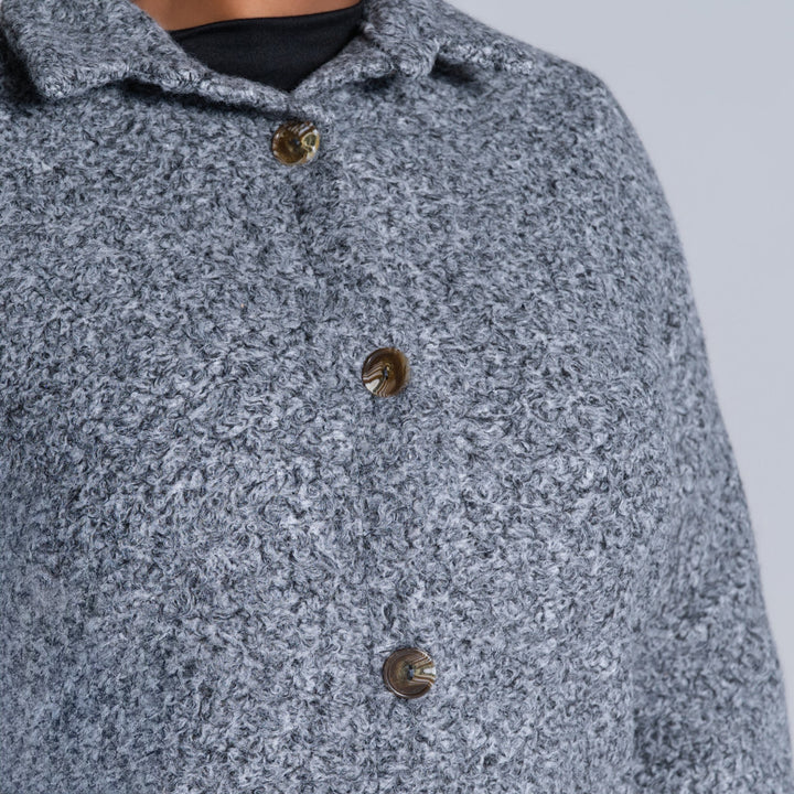 Plus Size Grey Shacket