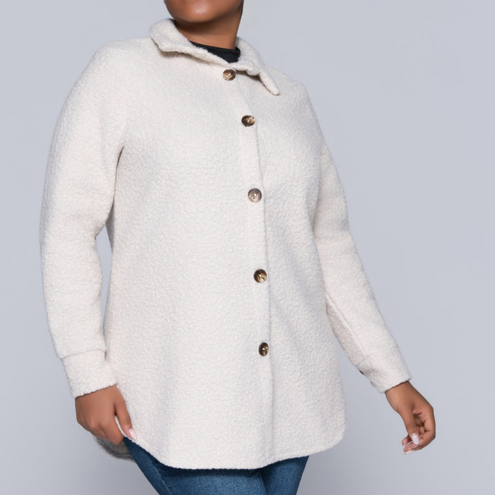 Plus Size Oatmeal Shacket