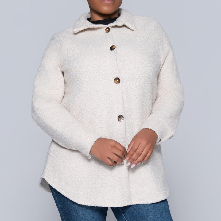 Plus Size Oatmeal Shacket