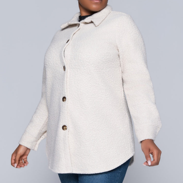 Plus Size Oatmeal Shacket