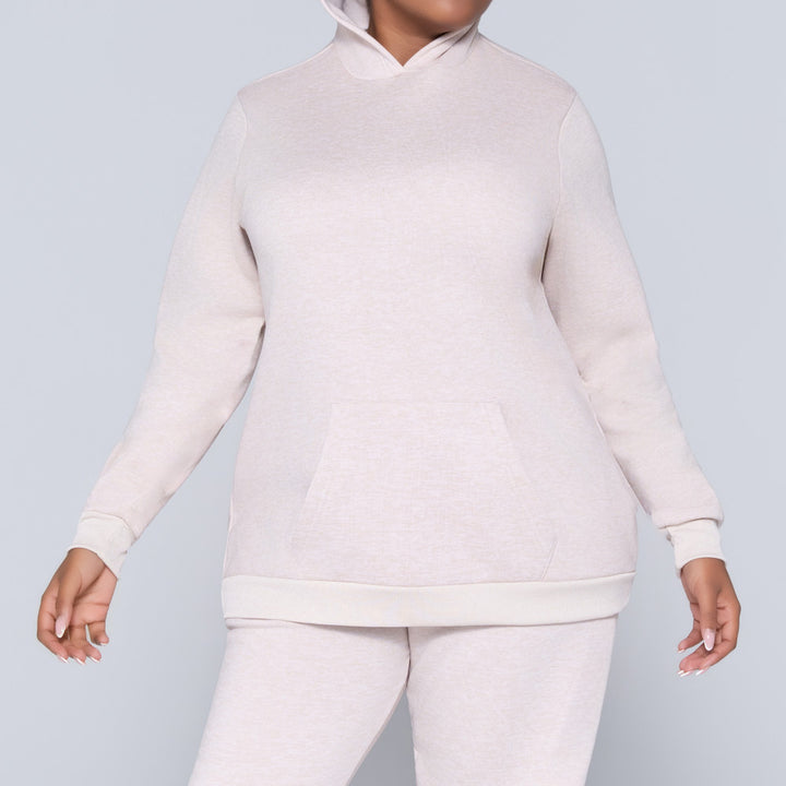 Plus Size Oatmeal Track Top