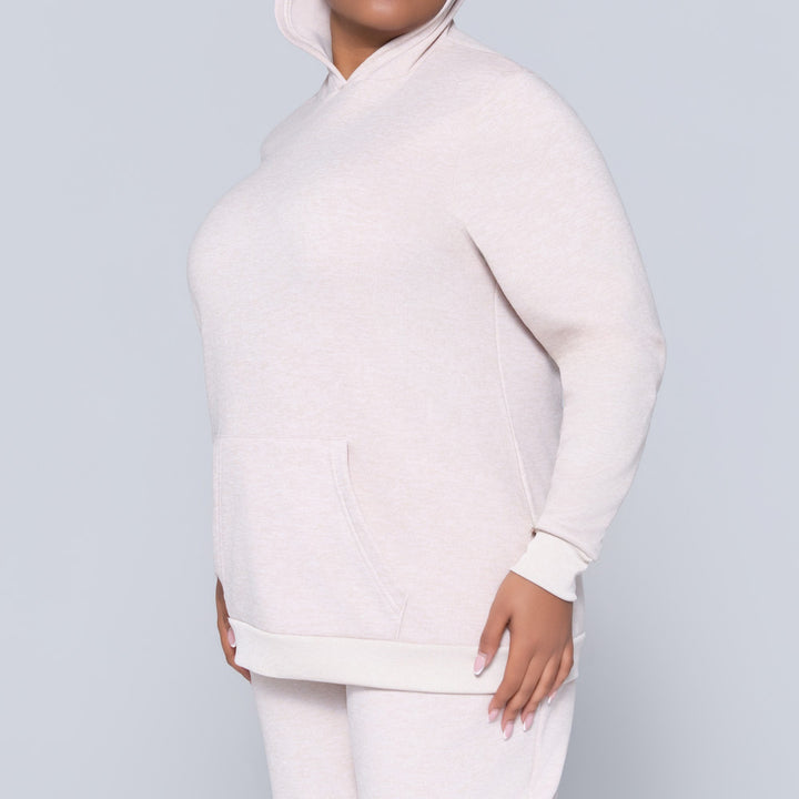 Plus Size Oatmeal Track Top