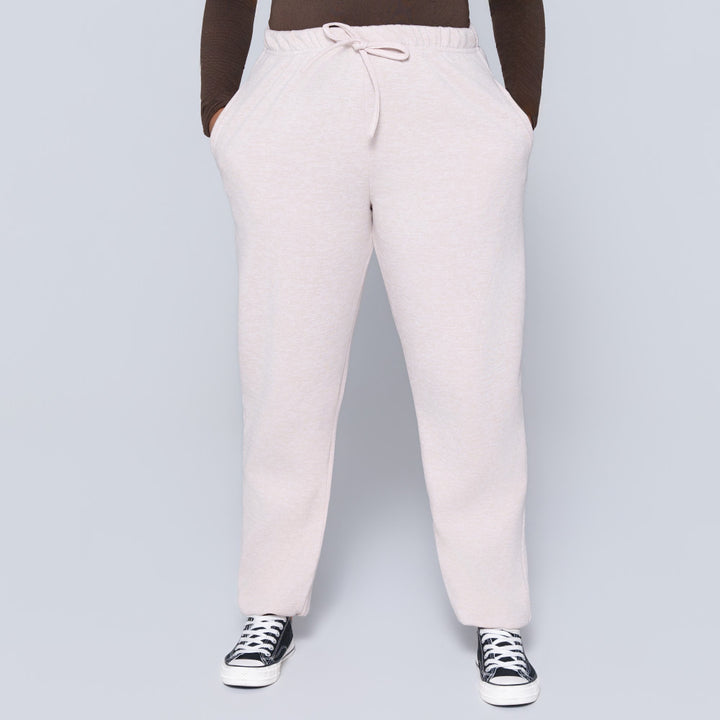 Plus Size Oatmeal Track Pants