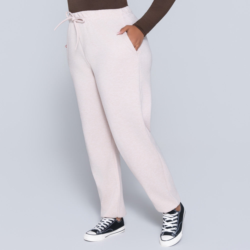 Plus Size Oatmeal Track Pants