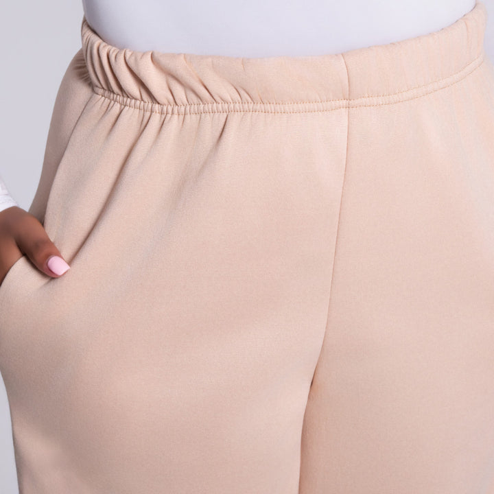 Taupe Plus Size Track Pants