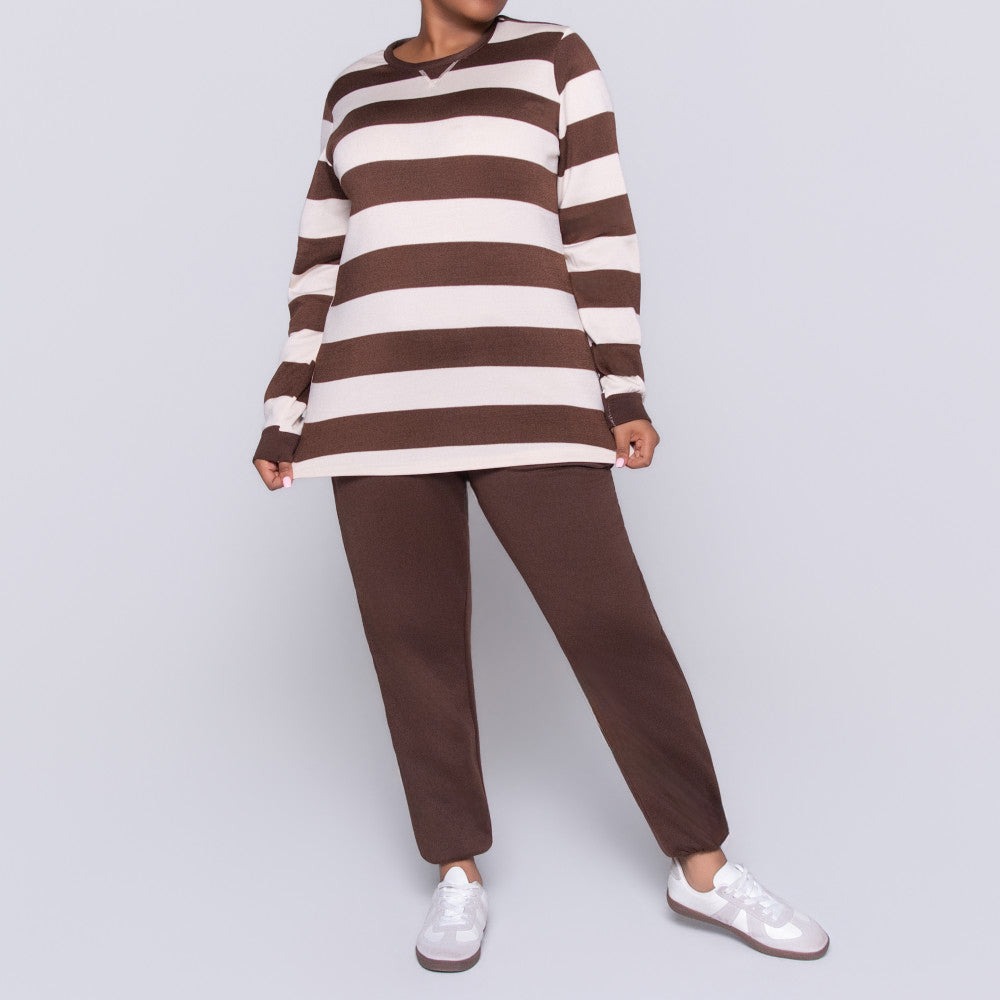 Chocolate Plus Size Track Pants
