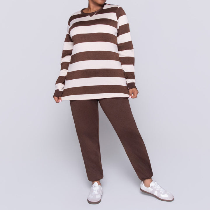 Chocolate Plus Size Track Pants