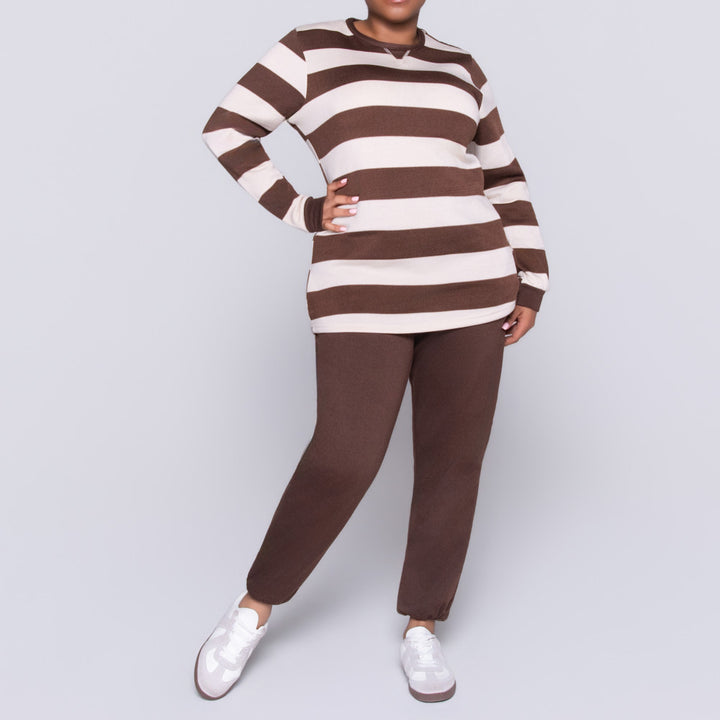 Chocolate Plus Size Track Pants