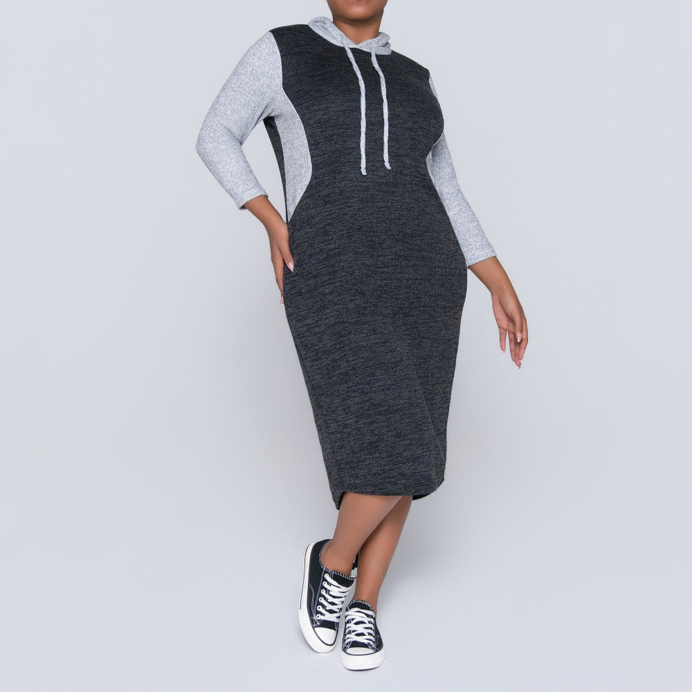 Plus Size Hooded Tunic