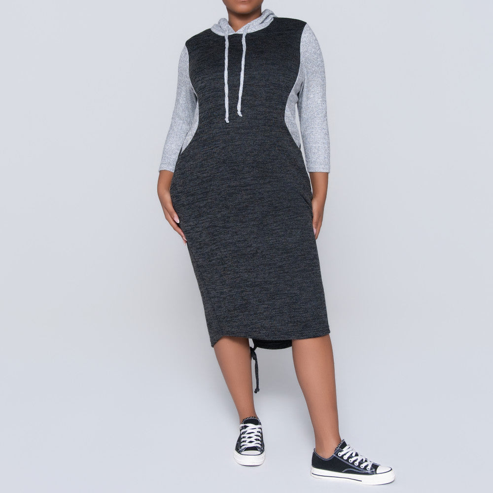 Plus Size Hooded Tunic
