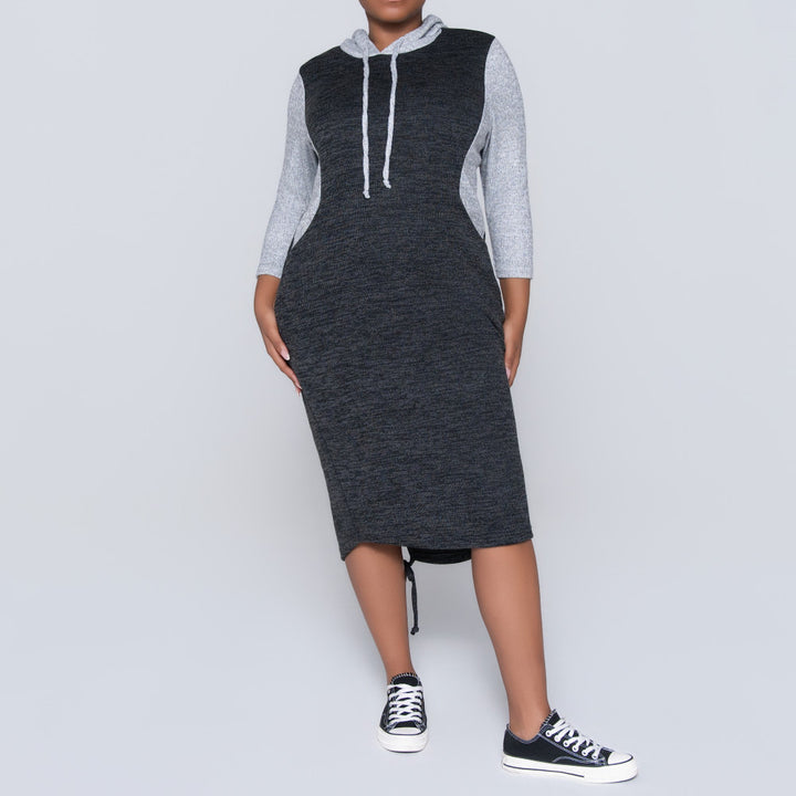 Plus Size Hooded Tunic
