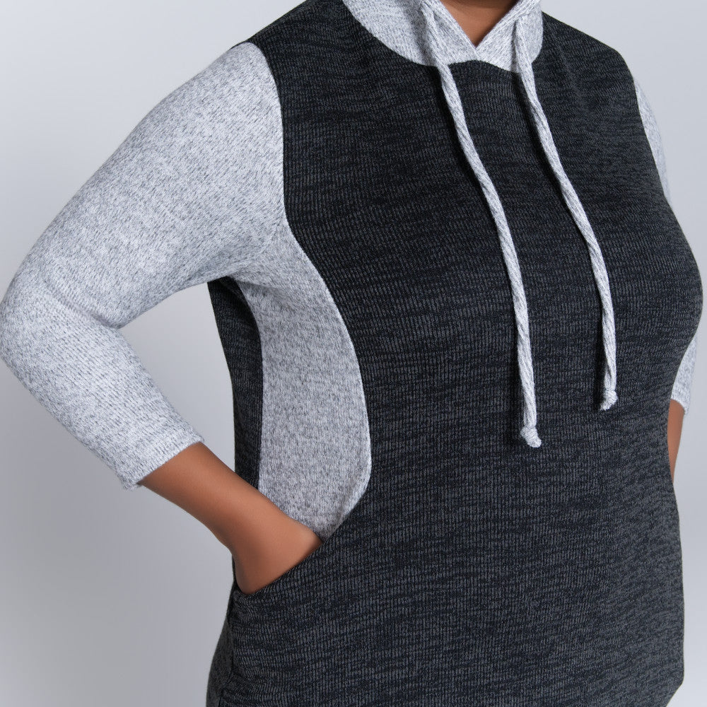 Plus Size Hooded Tunic