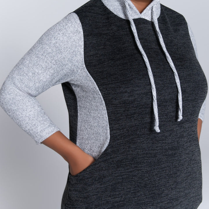 Plus Size Hooded Tunic
