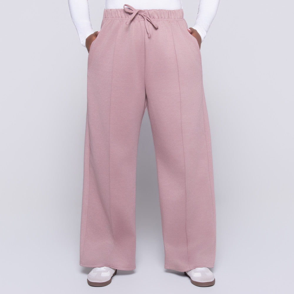 Plus Size Mauve Modal Scuba Pants