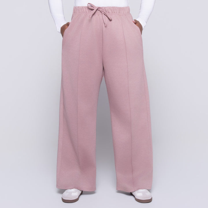 Plus Size Mauve Modal Scuba Pants