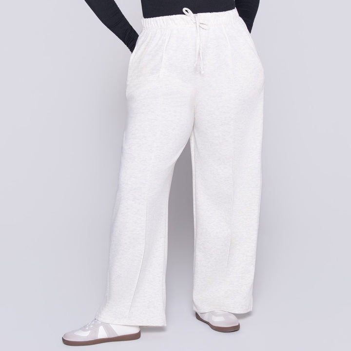 Plus Size Oatmeal Modal Scuba Pants