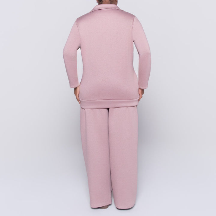 Plus Size Mauve Modal Scuba Top