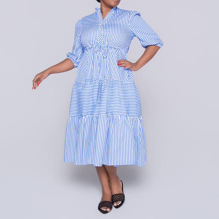 Plus Size Striped Dress