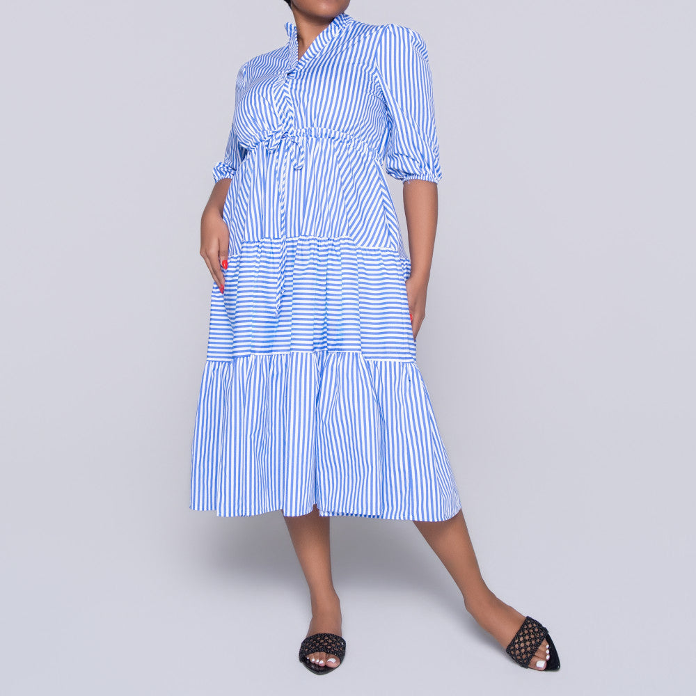 Plus Size Striped Dress