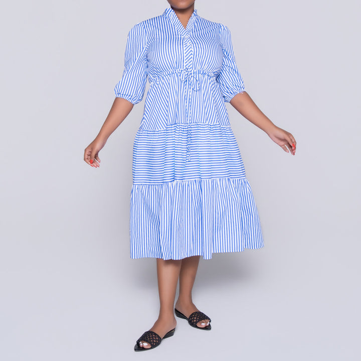 Plus Size Striped Dress