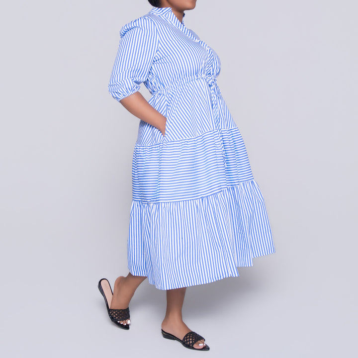 Plus Size Striped Dress