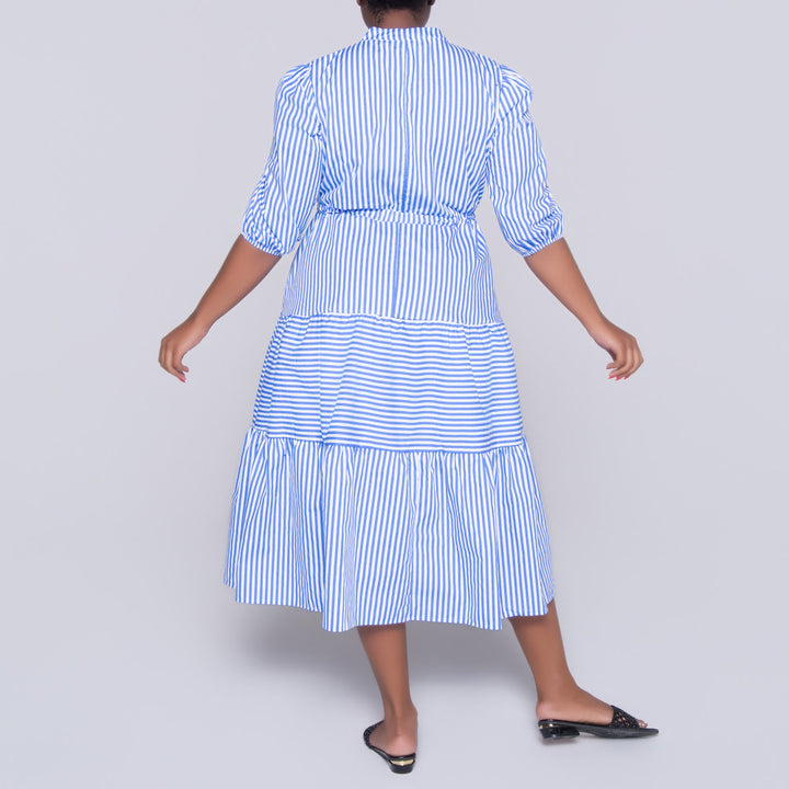 Plus Size Striped Dress