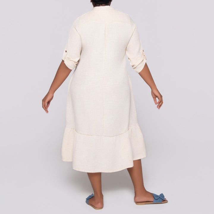 Plus Size Linen Tiered Tunic