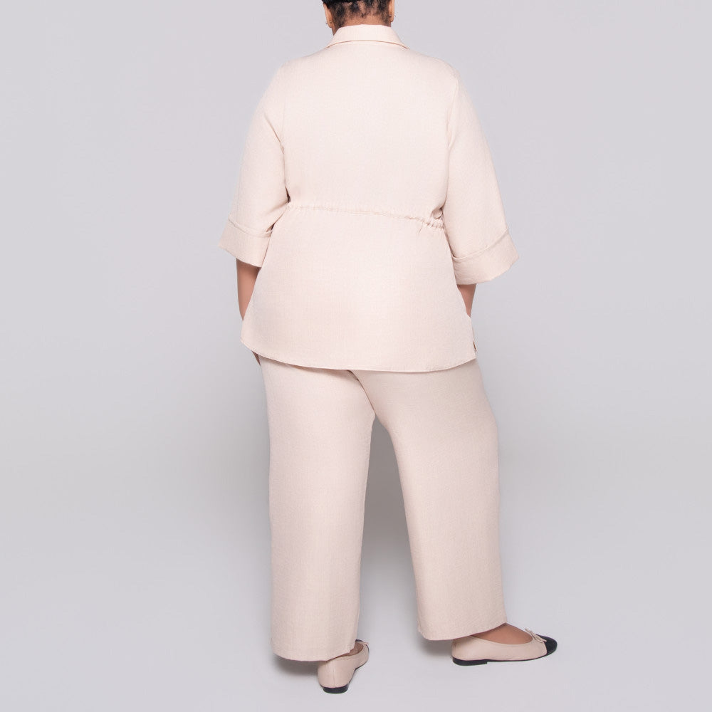 Plus Size Stone Drawcord Top