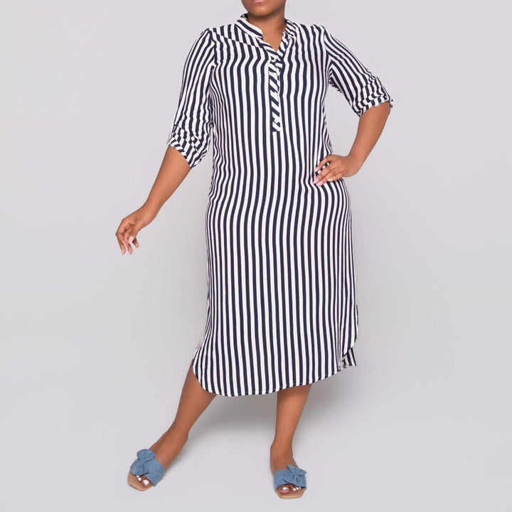 Plus Size Striped Tunic