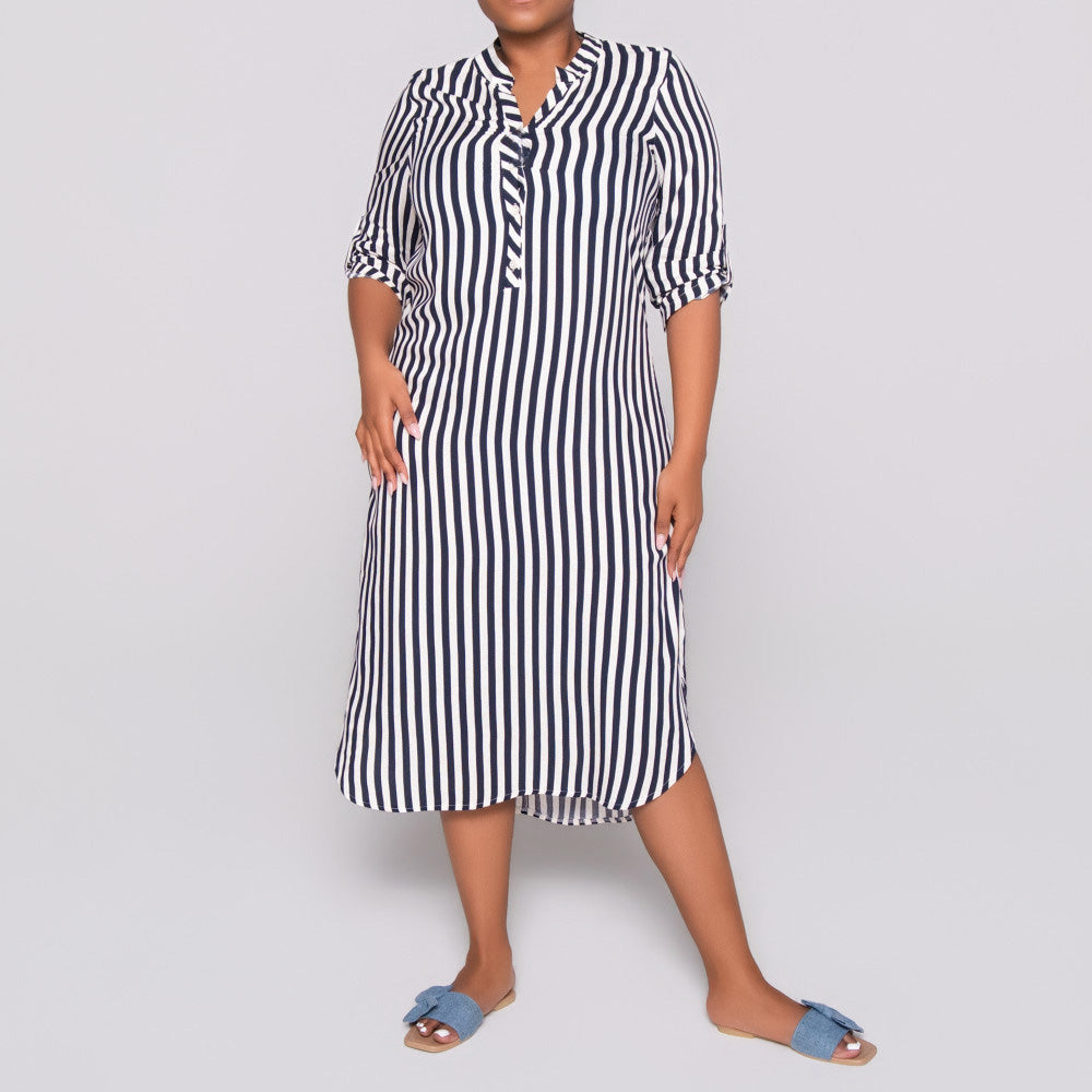 Plus Size Striped Tunic