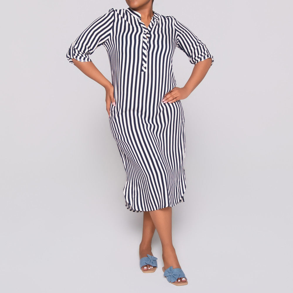 Plus Size Striped Tunic